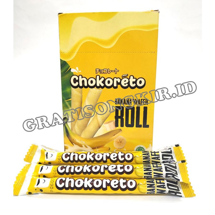 Snack Wafer Roll CHOKORETO Banana