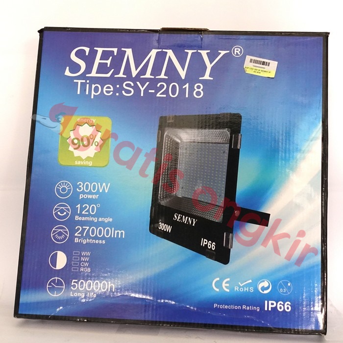 Lampu Led Flood Light Semny 300 Watt Kuning