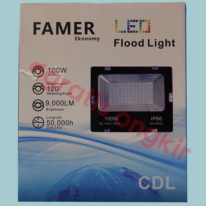 Lampu Led Flood Light Famer Eco 100 Watt CDL