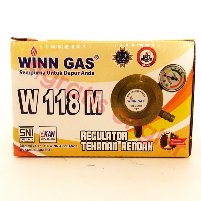 Regulator Gas + Meter Win Gas W 118 M