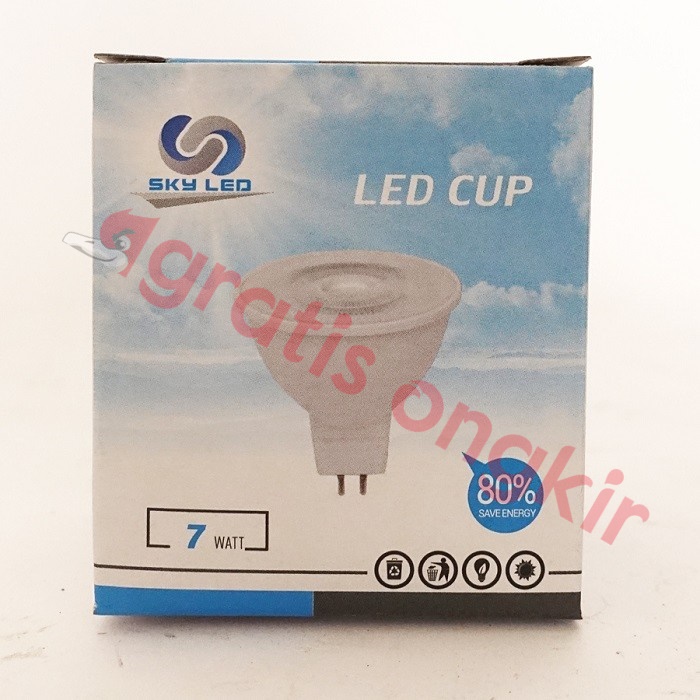 Lampu Spot Led Sky 7 Watt E27 Kuning