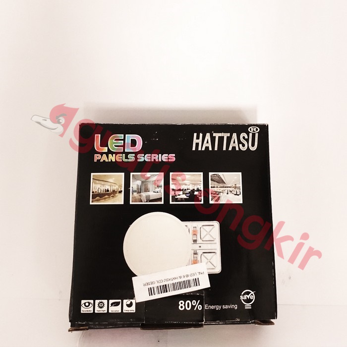 Lampu Panel Led In Bow Hattasu Geser Bulat 6 Watt Putih