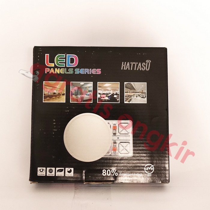 Lampu Panel Led In Bow Hattasu Geser Bulat 15 Watt Putih