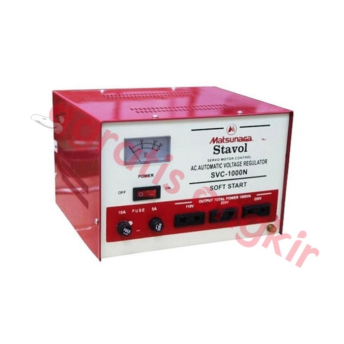 Volt Stabilizer/ Stavolt Servo 1.000 Watt Mitsunaga