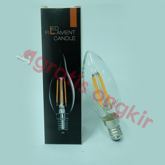 Lampu Led Classic/ Filamen Mikiyo 4 Watt E14 Kuning/ Warm White