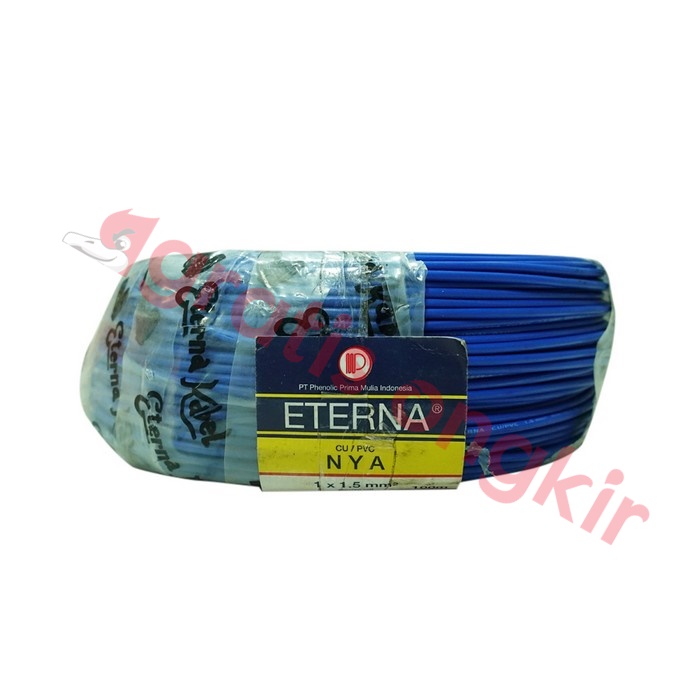 Kabel NYA Eterna 1x1,5 mms 100 Meter Biru