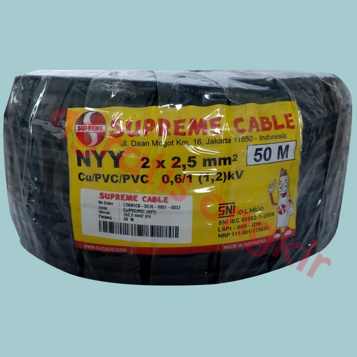 Kabel NYY Supreme 2x2,5 mms 50 meter