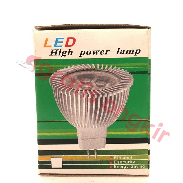 Lampu Spot Led Plafon 3 Led MR16 Kuning