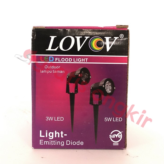 Lampu Taman Led Lovov 3 Watt Kuning