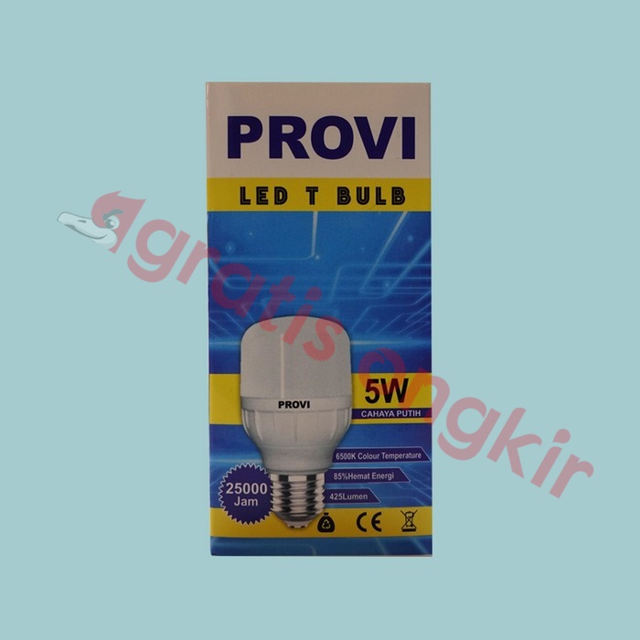 Lampu Led Kapsul/ T Bulb Provi 5 Watt CDL