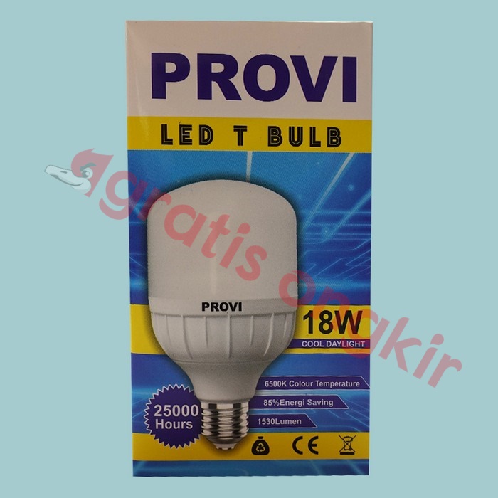 Lampu Led Kapsul/ T Bulb Provi 18 Watt CDL