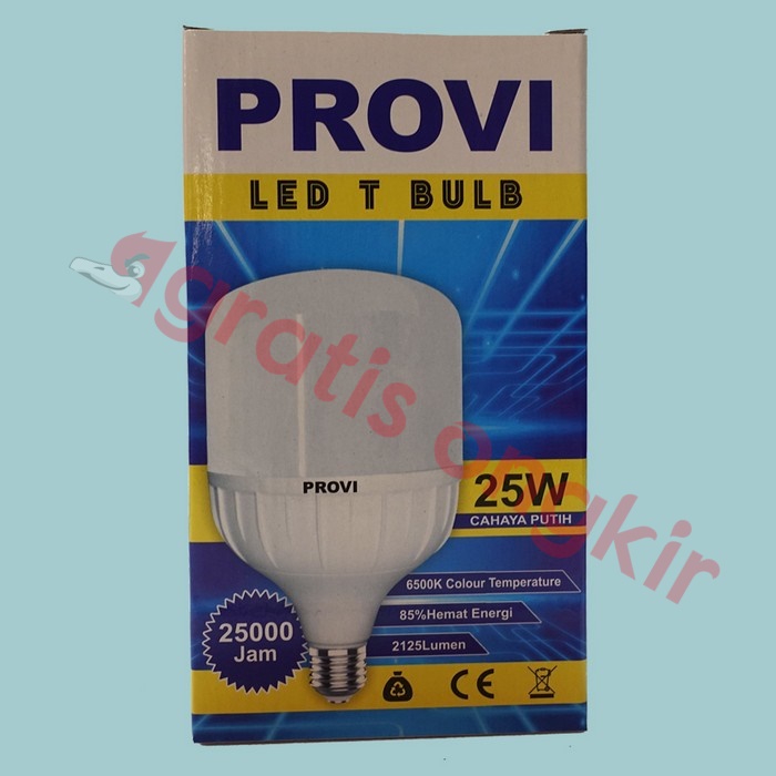 Lampu Led Kapsul/ T Bulb Provi 25 Watt CDL