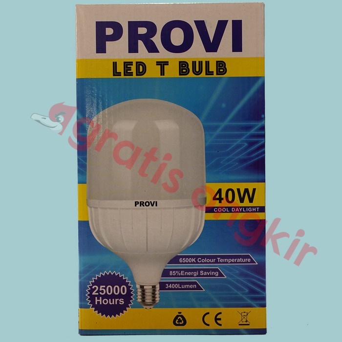 Lampu Led Kapsul/ T Bulb Provi 40 Watt CDL