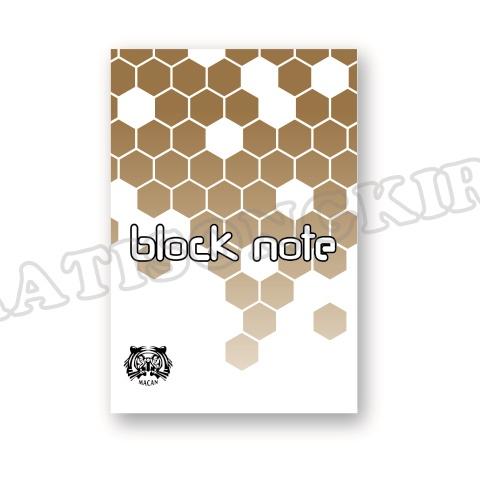 Block Note Garis MACAN 105 x 155 mm 100 Lembar Buram Polos Coklat - Pack (isi 10 pcs)