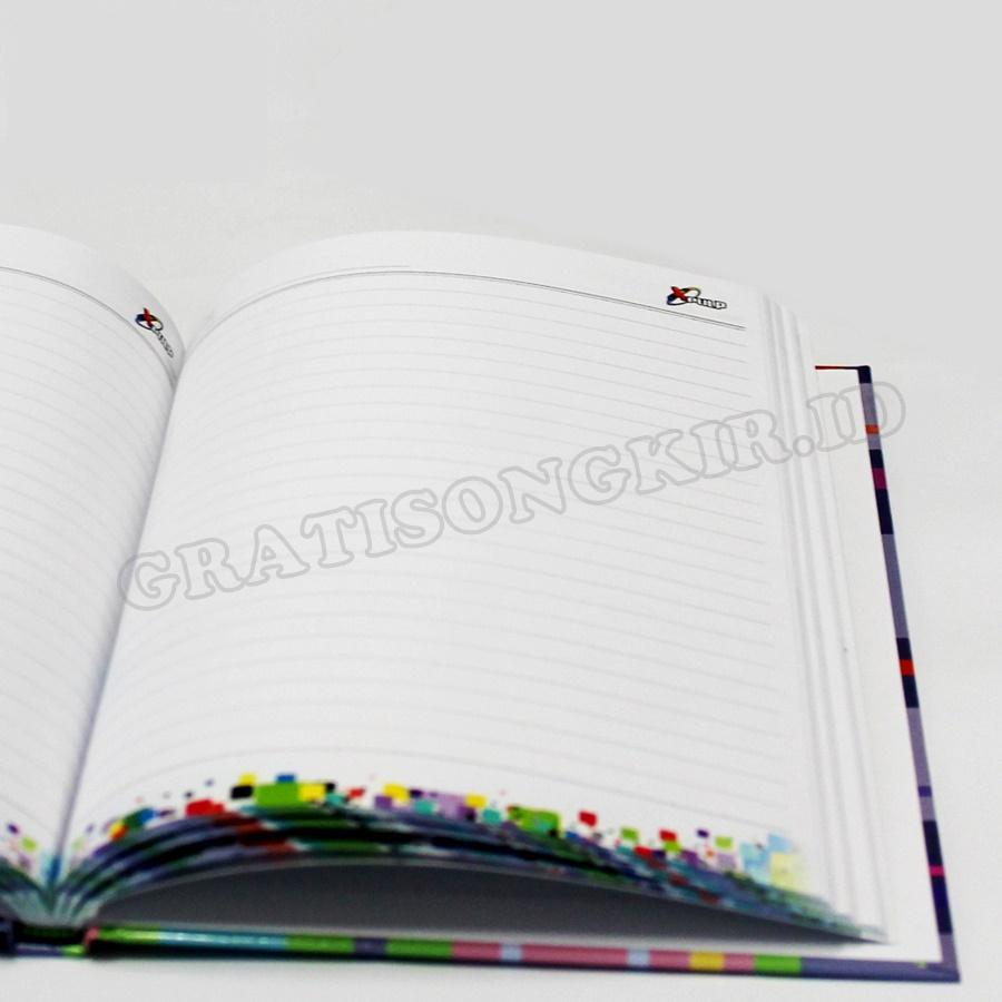 Buku Tulis Hardcover X-PLUP Design Gelombang (96 Halaman) - Pack (isi 5 pcs)