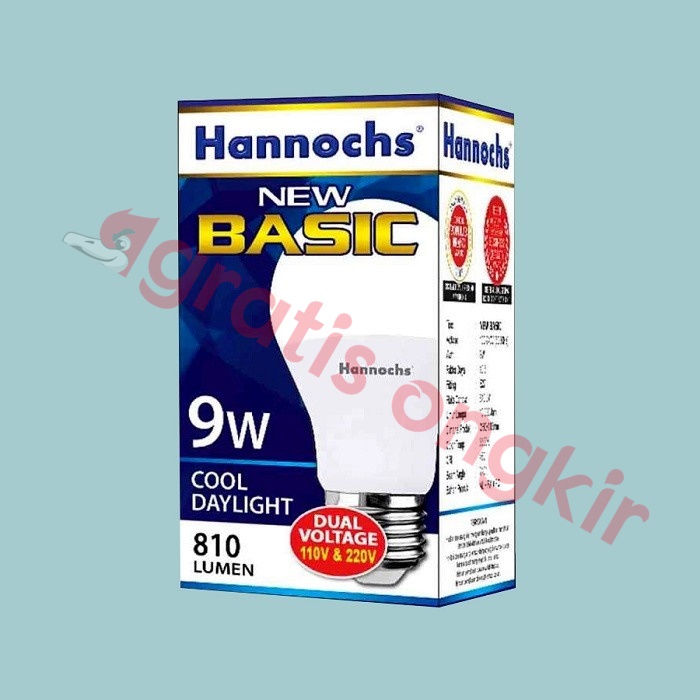 Lampu Led Bulb Hannochs New Basic 9 Watt CDL