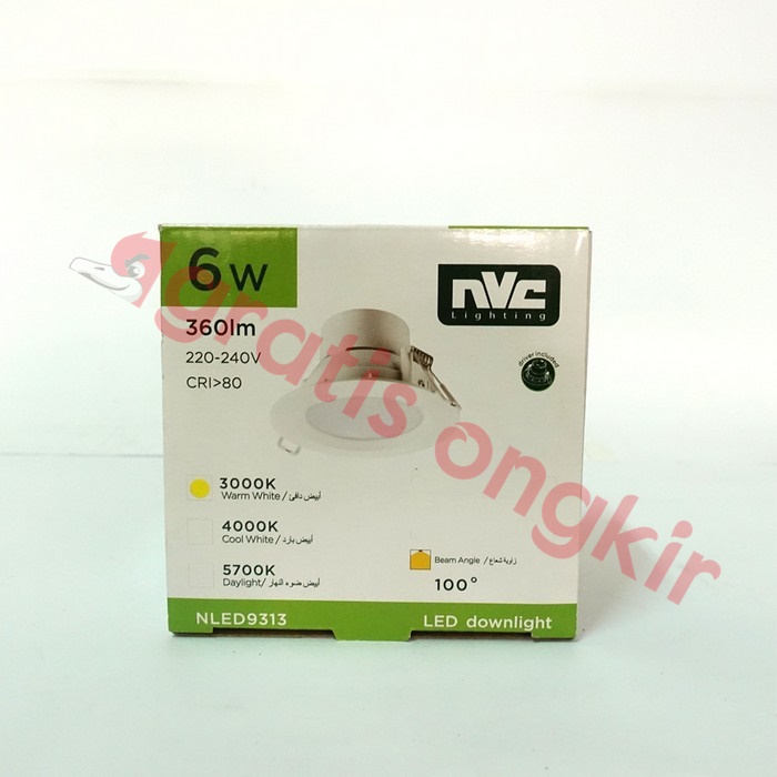 Lampu Panel Led In Bow NVC Shell 6 Watt WW/ Kuning