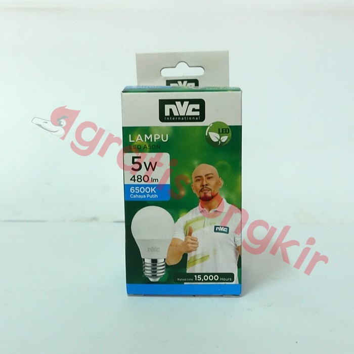 Lampu Led Bulb NVC 5 Watt E27 CDL/ Putih