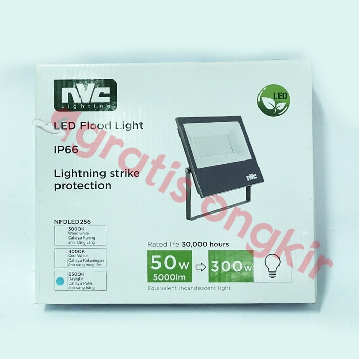 Lampu Led Flood Light Led NVC 50 Watt CDL