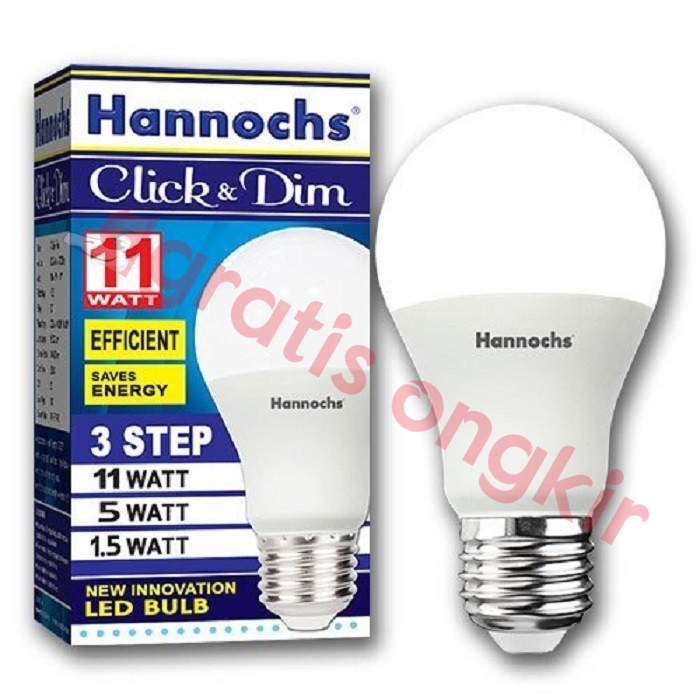 Lampu BULB HANNOCHS E27 11 W CLICK & DIM