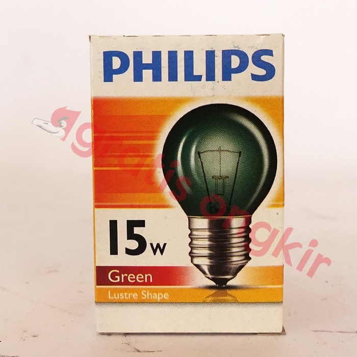 Lampu Bohlam/ PX Philips Hijau 15 Watt