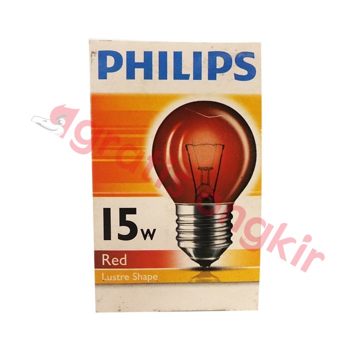 Lampu Bohlam/ PX Philips Merah 15 Watt