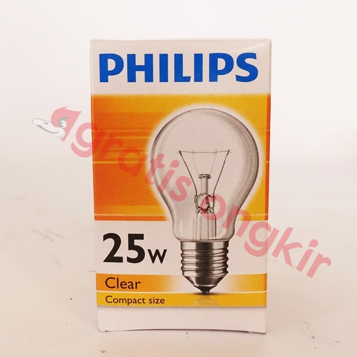 Lampu Bohlam/ PX Philips Clear 25 Watt