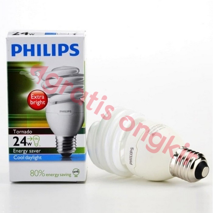 Lampu CFL Philips Tornado 24 Watt Putih