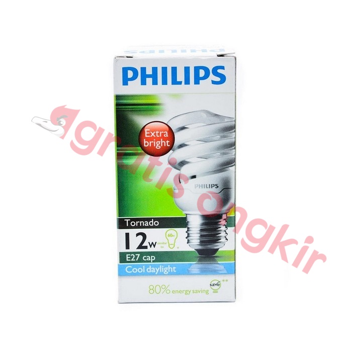 Lampu CFL Philips Tornado 12 Watt Putih