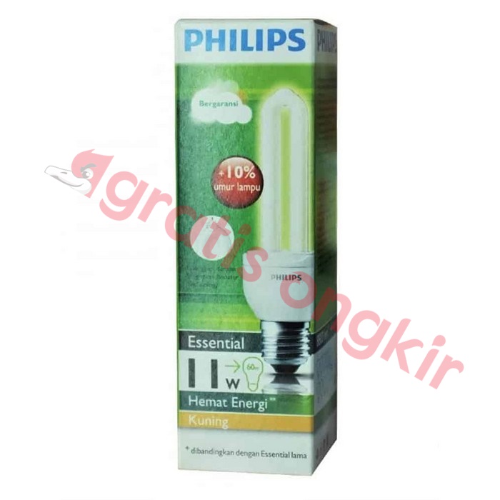 Lampu CFL Philips Essential 11 Watt Putih