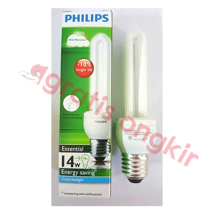 Lampu CFL Philips Essential 14 Watt Putih