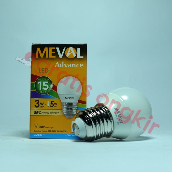 Lampu Led Bulb Meval Advanced 3 Watt CDL
