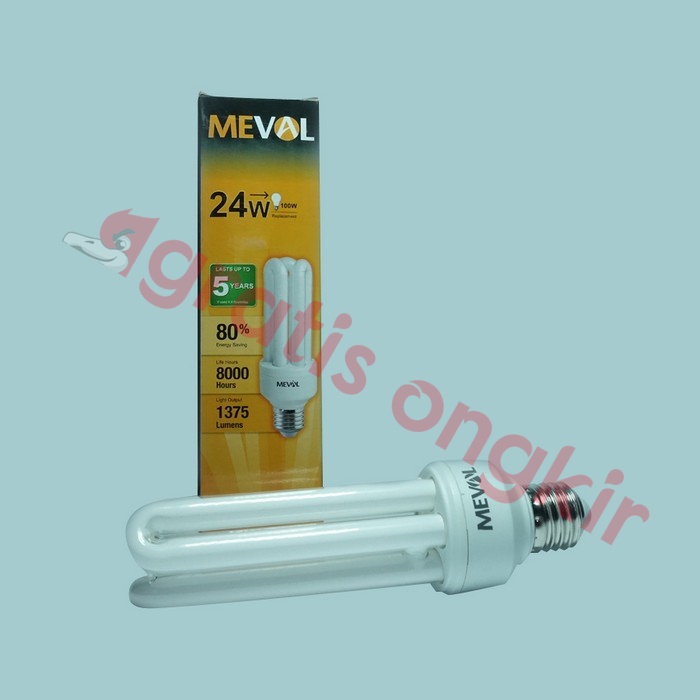 Lampu PLC/ CFL 3U Meval 24 Watt CDL