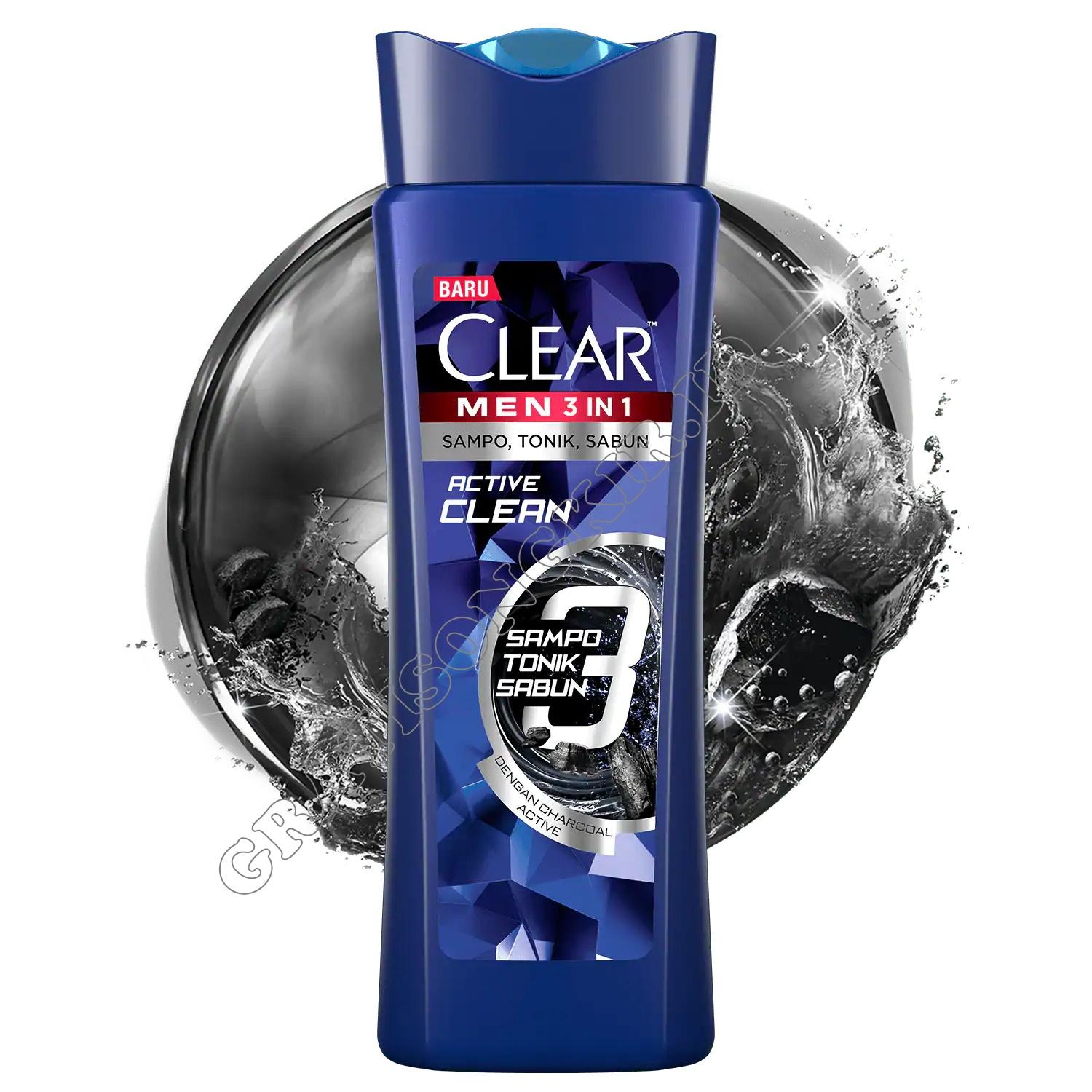 Shampoo CLEAR 3-in-1 Active Clean 160 ML