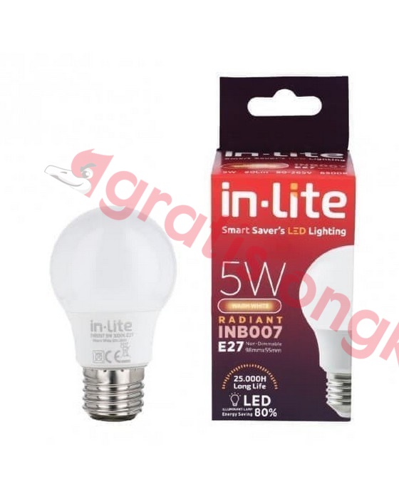 Lampu Led Bulb In Lite 5 Watt WW