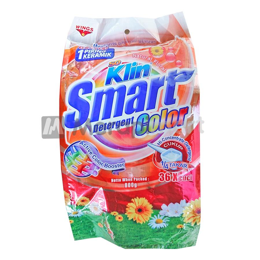 Deterjen Bubuk SO KLIN Smart Softergent - Color 800 GR