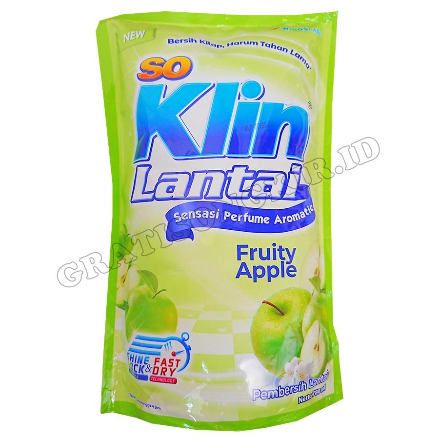 Cairan Pembersih Lantai SO KLIN 780 ML - Fruity Apple