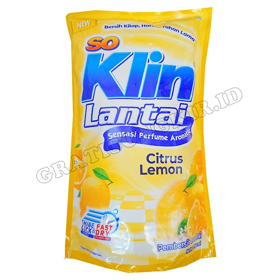 Cairan Pembersih Lantai SO KLIN 780 ML - Citrus Lemon