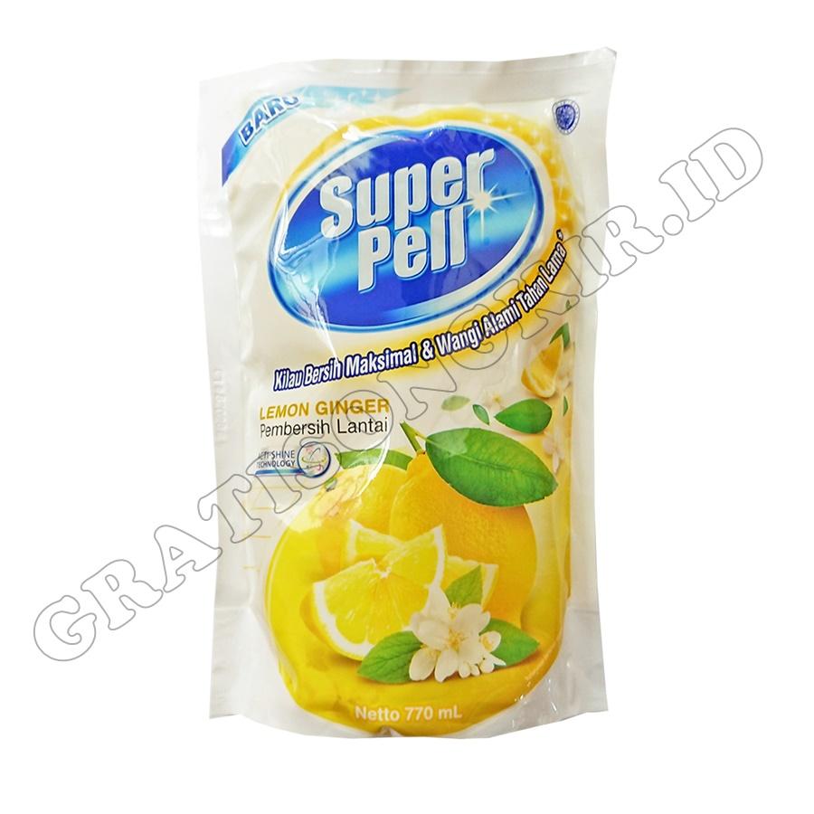 Pembersih Lantai SUPER PELL Lemon 770 ML