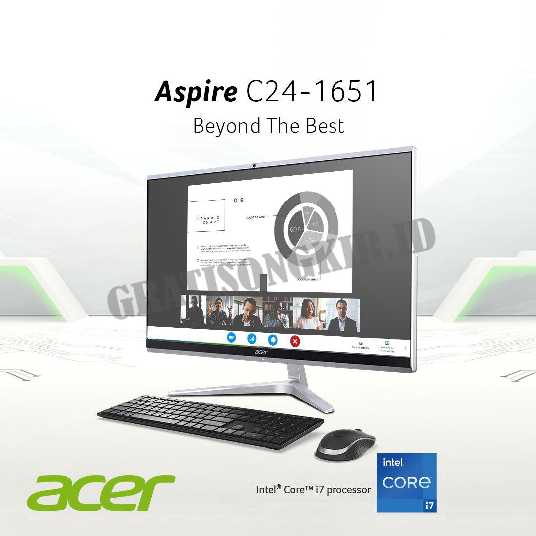 AIO PC ACER Aspire C24 Series Ci7/MX450/8GB/512GB/23,8