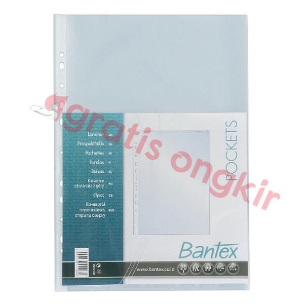Plastik Pocket PP BANTEX Dof Tebal 0,06 mm Isi 20 Lembar F4-804408