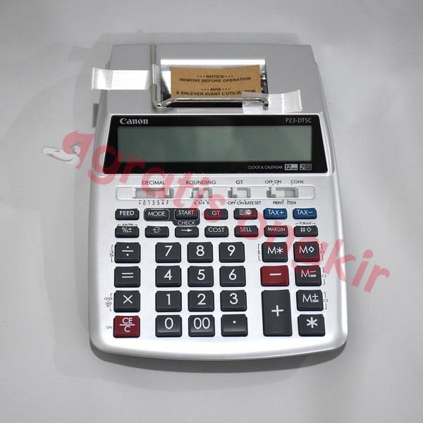 Kalkulator Printer CANON 12 Digit (Tinta Biru & Merah)-P23DTSC