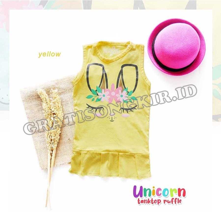 UNICORN TANKTOP RUFFLE Kuning