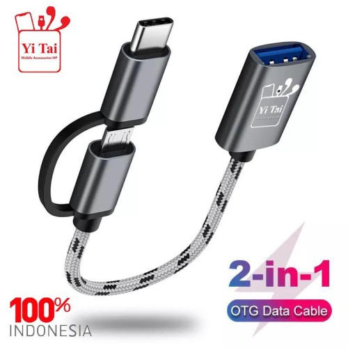 KABEL  OTG TYPE C MICRO USB 2 IN 1