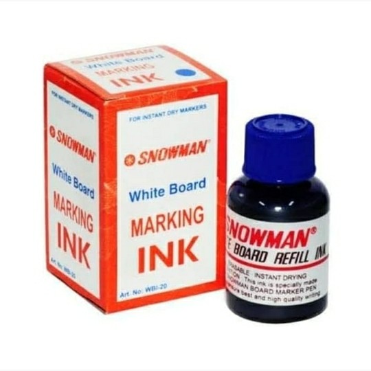 Tinta Whiteboard Snowman White Board Biru