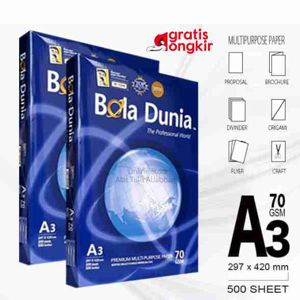 Kerta HVS Bola Dunia 70Gsm A3