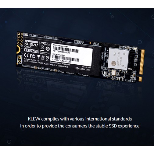 KLEVV SSD CRAS C710 512GB M.2 2280 NVMe PCle Gen3 x4 / SSD 512GB