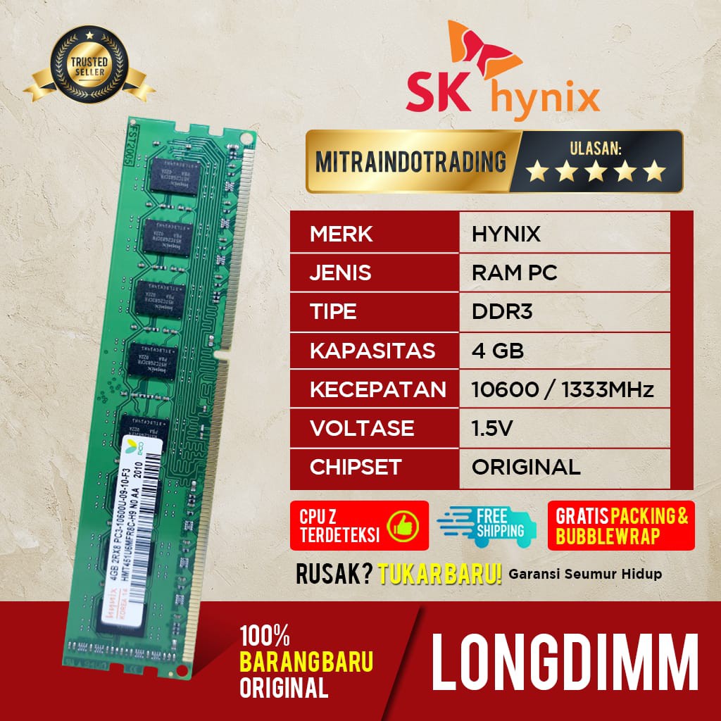 RAM LONGDIM DDR3 4GB