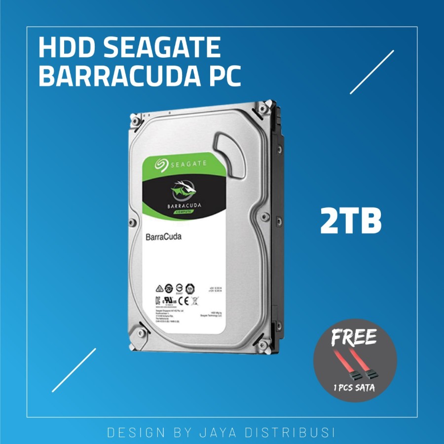 Seagate Barracuda 2TB - Harddisk Internal SATA III 3.5