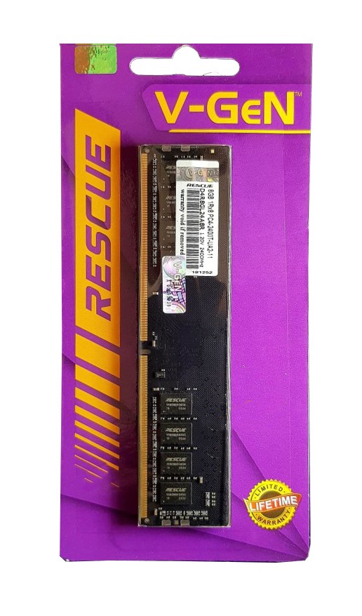 RAM DDR4 V-GeN RESCUE 8GB PC19200/2400Mhz Long Dimm